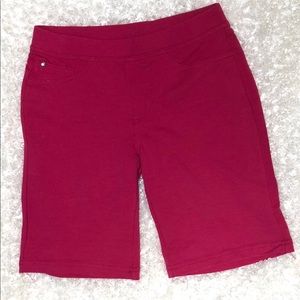 Easy Pull-On Knit Bermuda Shorts